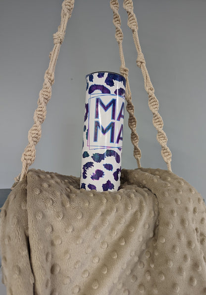 MAMA Leopard Print Tumbler