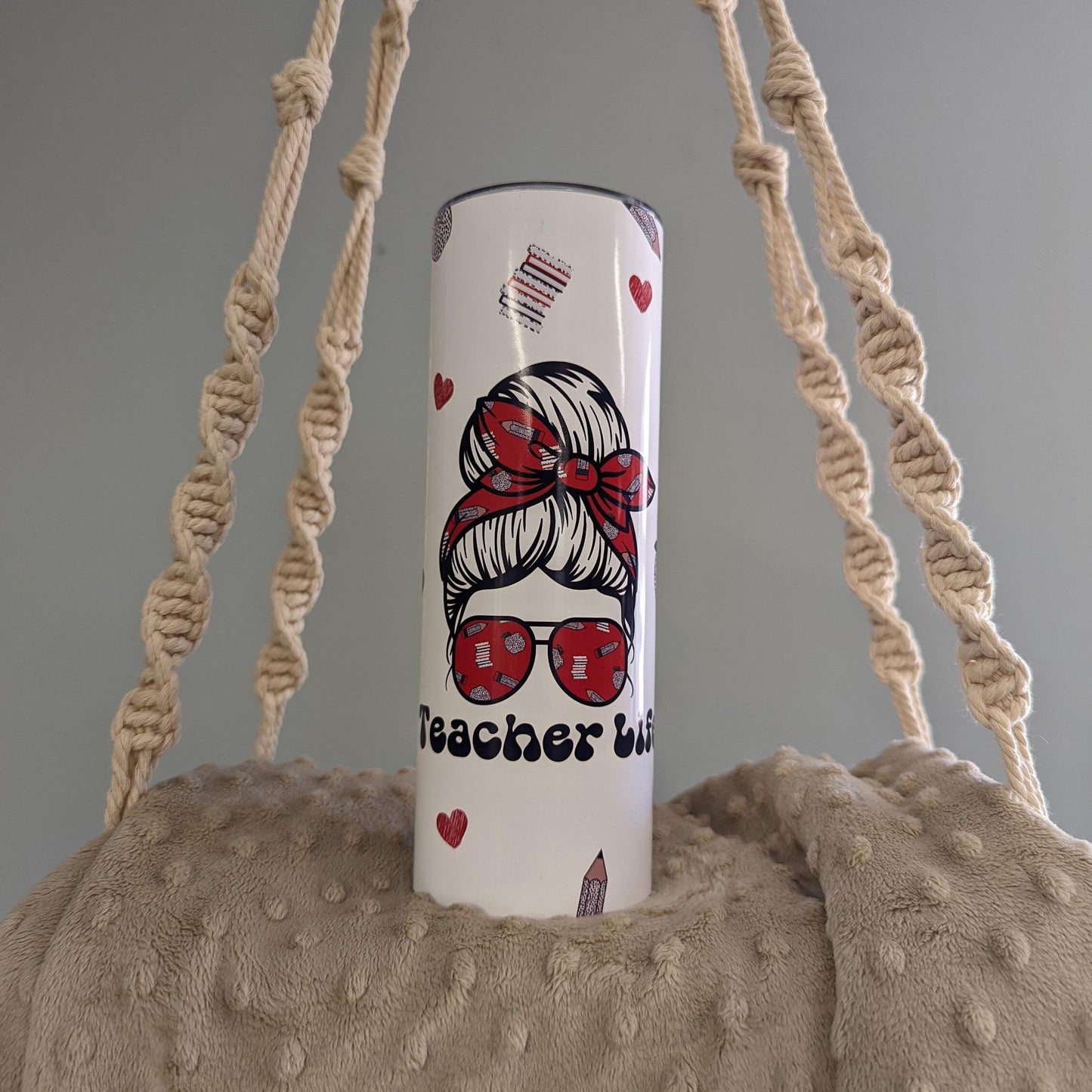 Teacher Life 20oz Skinny Tumbler