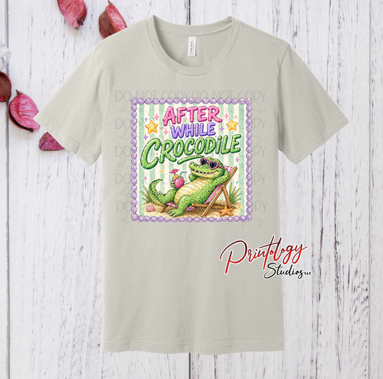 After While Crocodile  Graphic T-Shirt