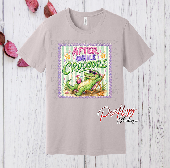 After While Crocodile  Graphic T-Shirt