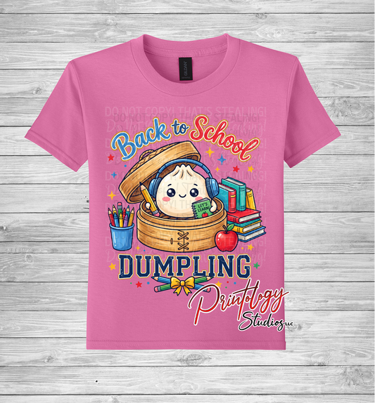 Youth Back To School Dumpling Shirt