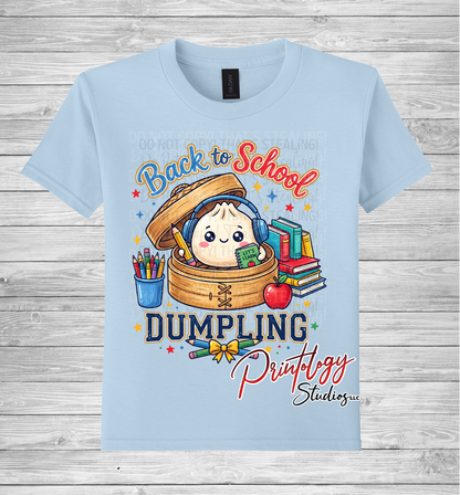 Youth Back To School Dumpling Shirt