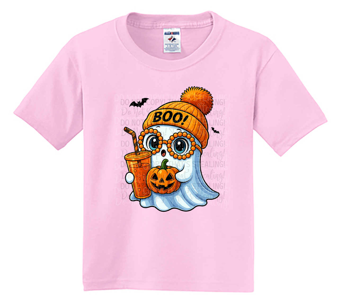 Youth Halloween “Boo” Ghost T-Shirt – Purple 🎃👻