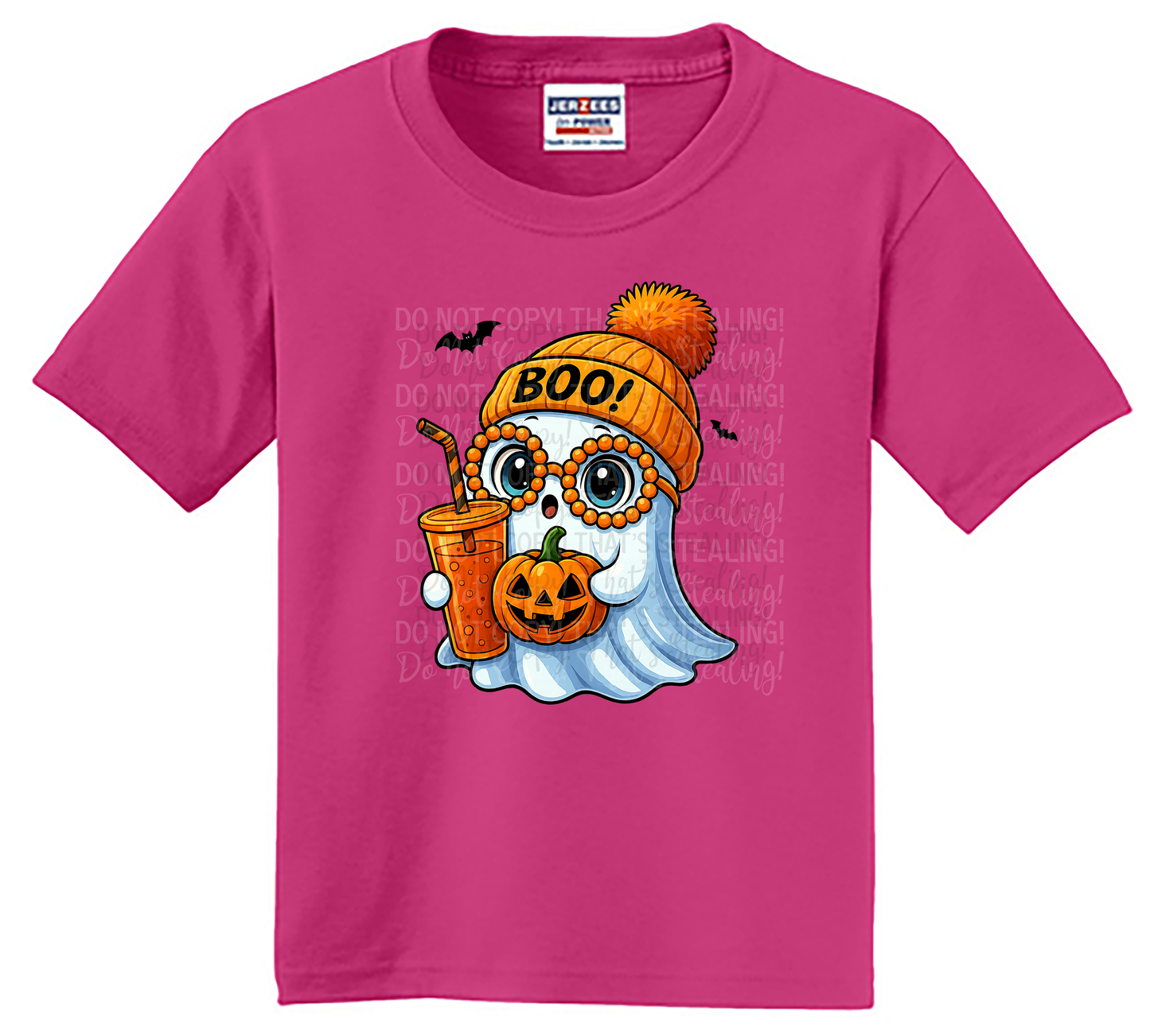 Youth Halloween “Boo” Ghost T-Shirt – Purple 🎃👻