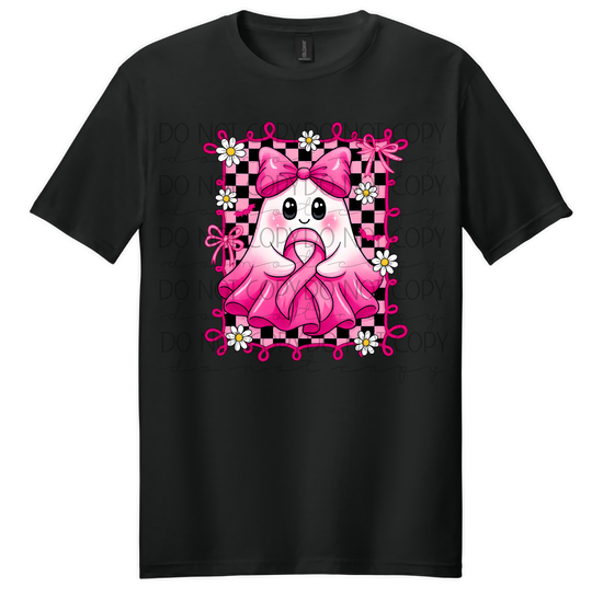 Pink Ribbon Ghost Tee