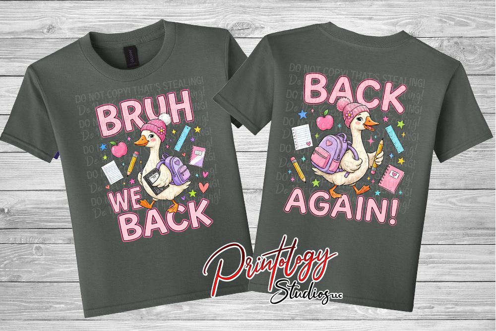Bruh We Back Goose Youth Shirt