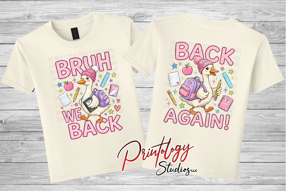 Bruh We Back Goose Youth Shirt