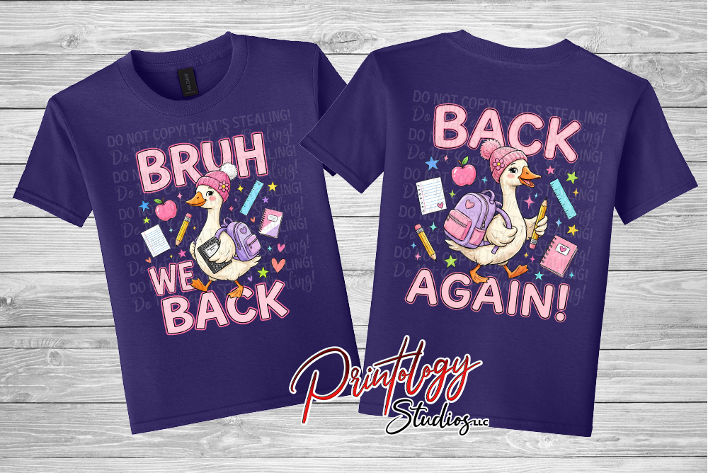Bruh We Back Goose Youth Shirt
