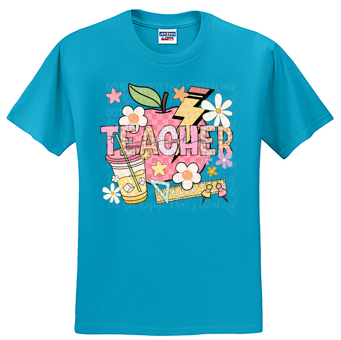 Colorful Teacher Shirt | DTF Printed | Back to School Shirt | Teacher Life Tee