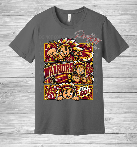 Callahan Warriors - Boy - Comic Style Tee - CIS