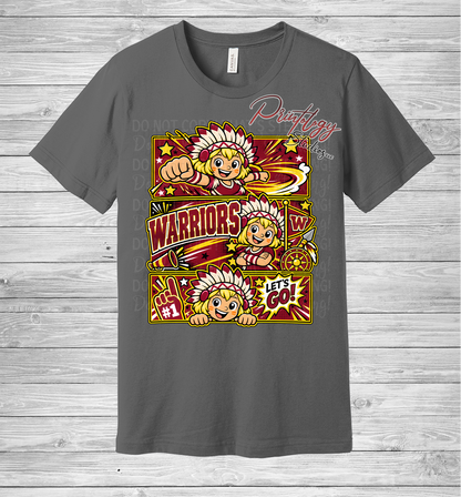 Callahan Warriors - Blonde Haired Girl - Comic Style Tee