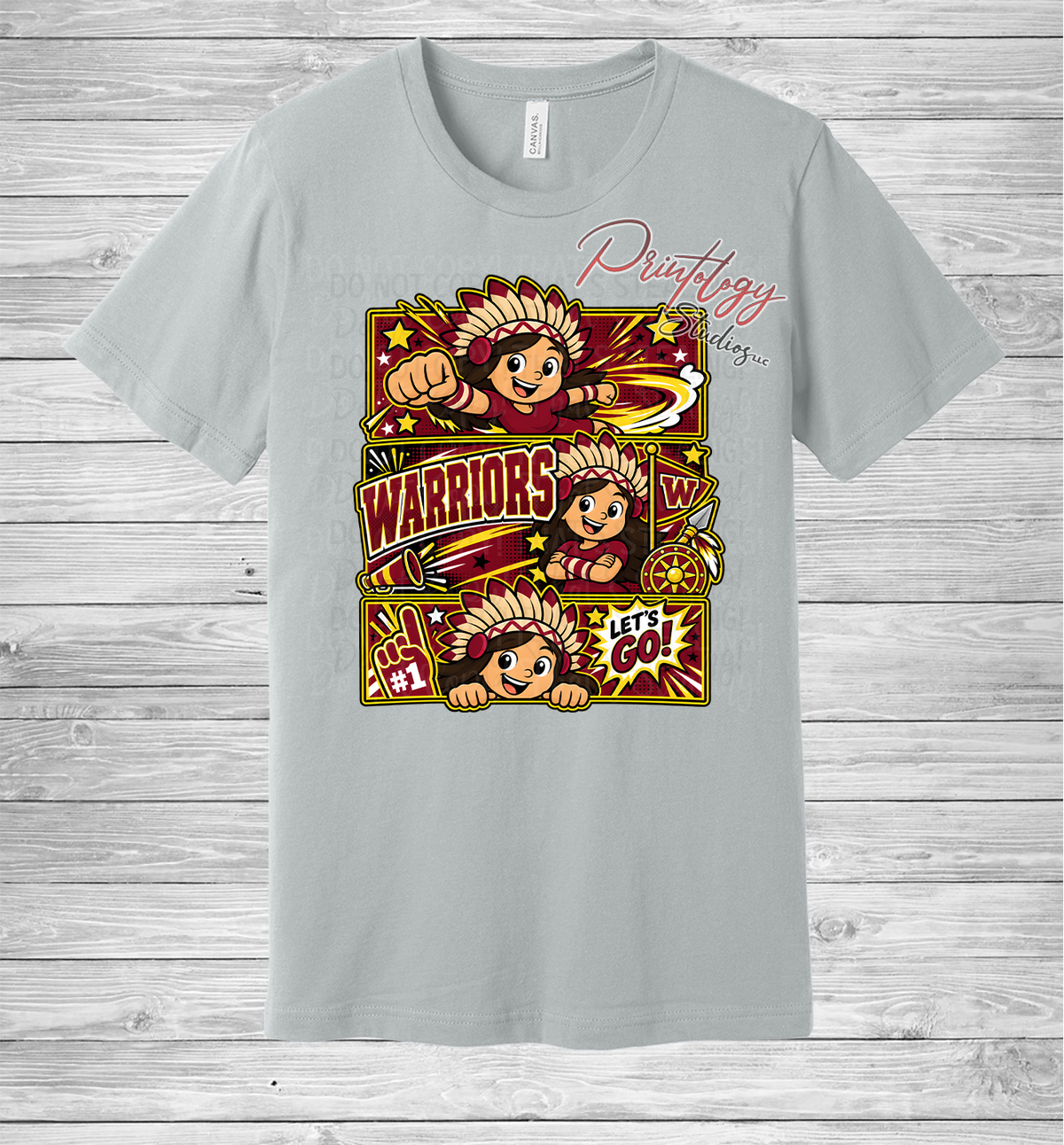 Callahan Warriors - Brown Haired Girl - Comic Style Tee