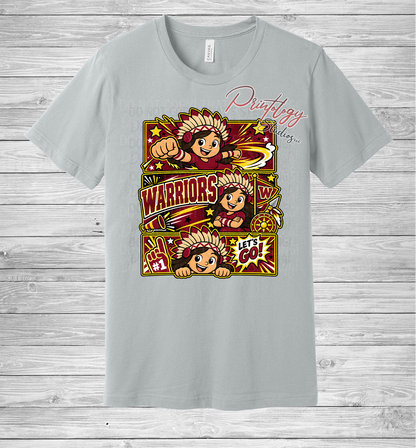 Callahan Warriors - Brown Haired Girl - Comic Style Tee
