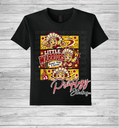 Youth Callahan Little Warriors With Blonde Haired Girl Comic Style Tee