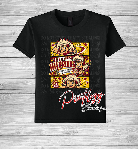 Youth Callahan Little Warriors With Boy Comic Style Tee - CES