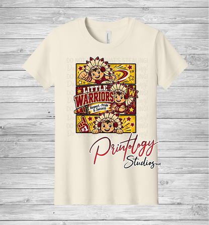 Youth Callahan Little Warriors With Boy Comic Style Tee - CES