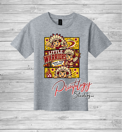 Youth Callahan Little Warriors With Boy Comic Style Tee - CES