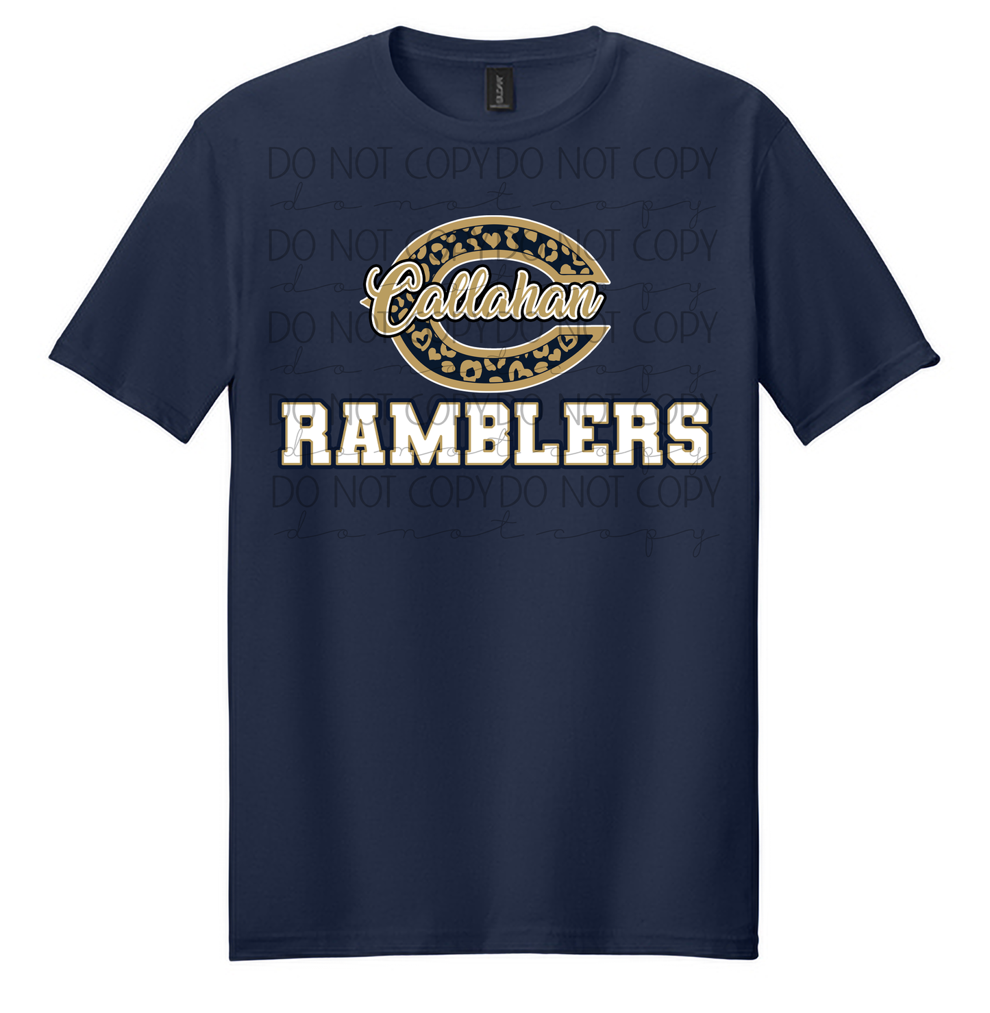 Callahan Ramblers Leopard Print Tee