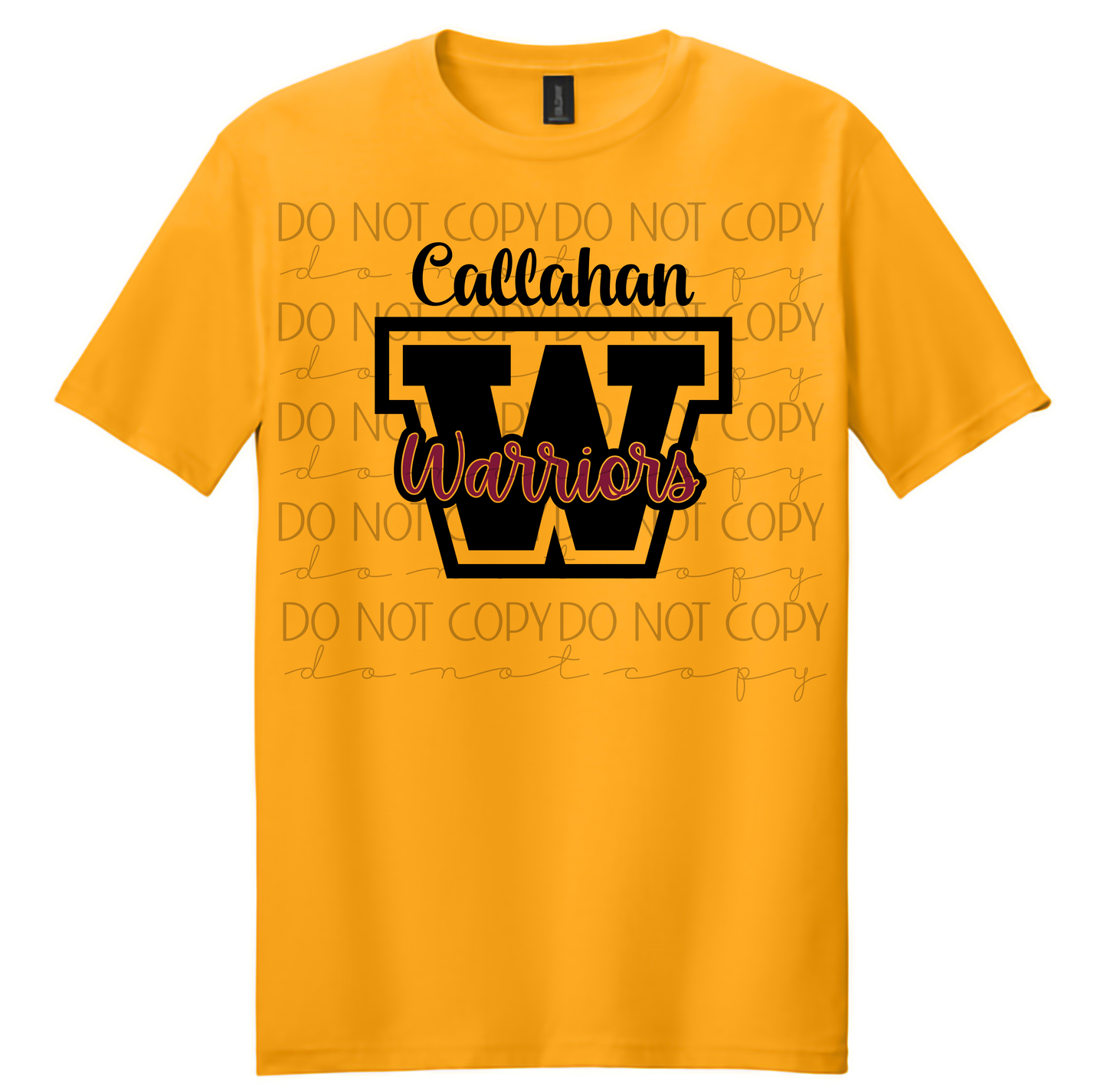 "Warriors" Spirit Tee – Bold Varsity Letter W