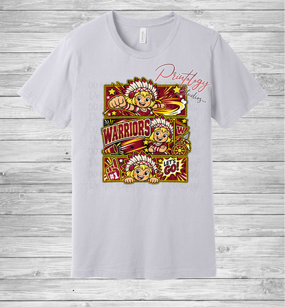 Callahan Warriors - Blonde Haired Girl - Comic Style Tee