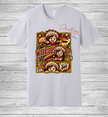 Callahan Warriors - Brown Haired Girl - Comic Style Tee