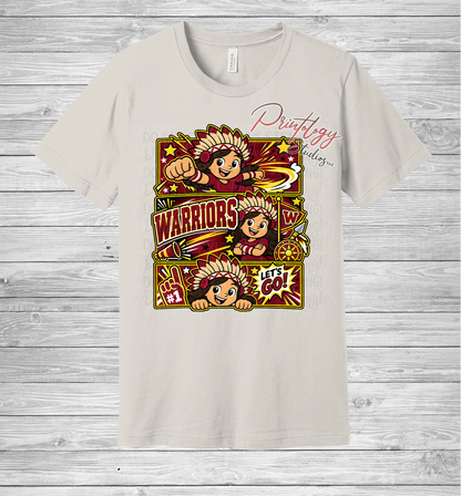 Callahan Warriors - Brown Haired Girl - Comic Style Tee