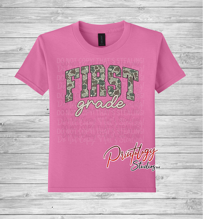 Youth First Grade Camo Tee