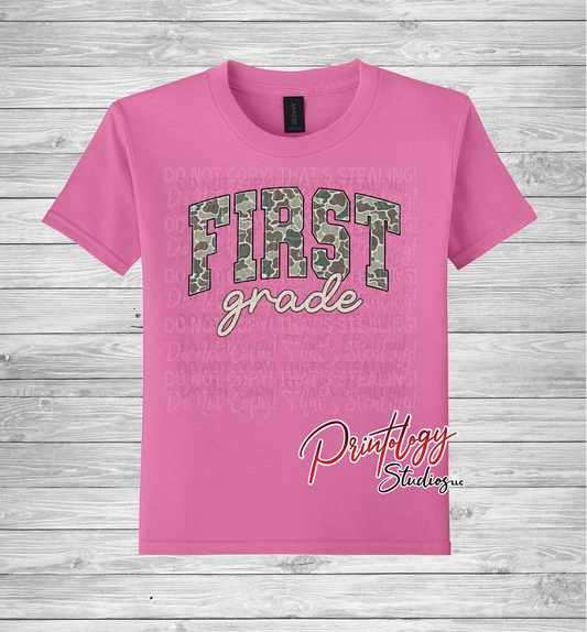 Youth First Grade Camo Tee