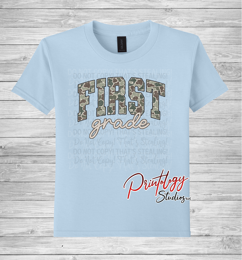 Youth First Grade Camo Tee