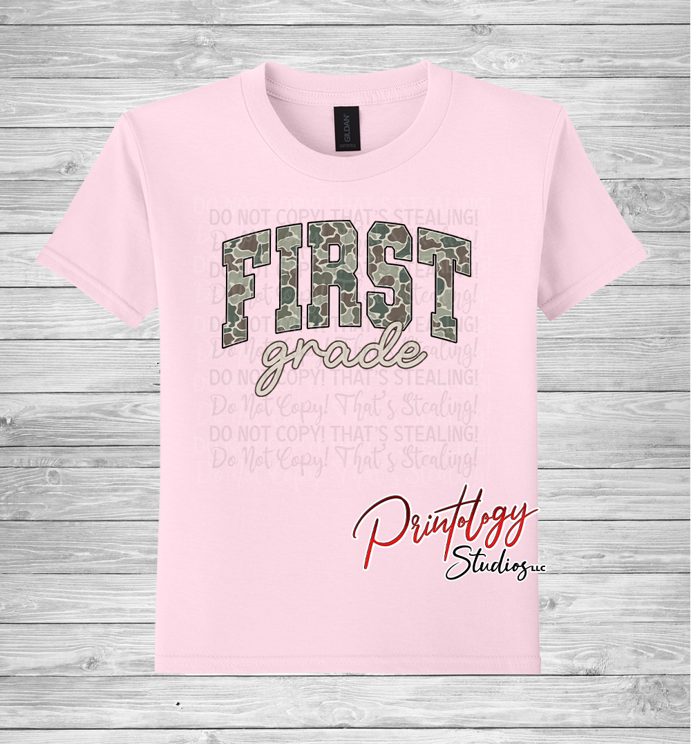 Youth First Grade Camo Tee