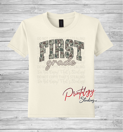 Youth First Grade Camo Tee