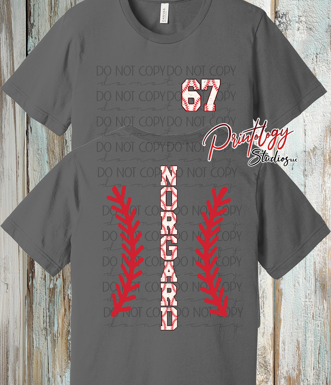 Custom Baseball Shirt – Personalized Front Number & Back Name