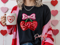 Sequin Style Cherry Bow – DTF Transfer