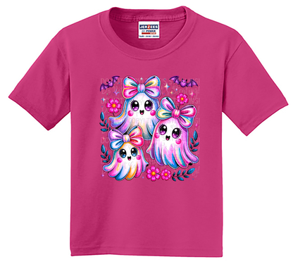 Youth Kawaii Pastel Ghosts with Bows