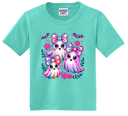 Youth Kawaii Pastel Ghosts with Bows