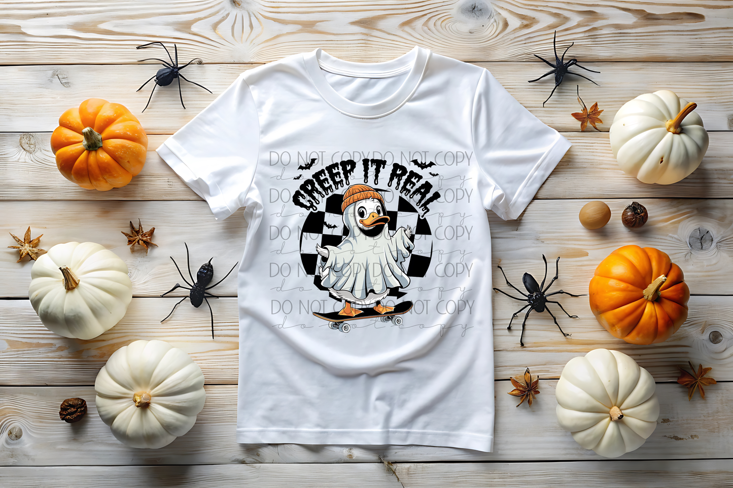 “Creep It Real” Skater Duck Design 🛹🦆👻