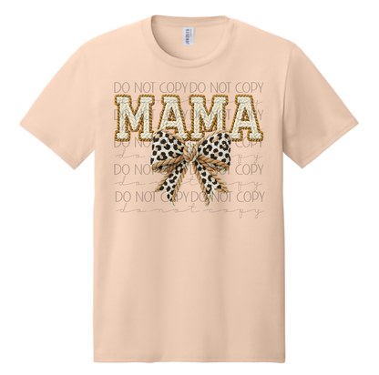 Crochet MAMA Bow Shirt
