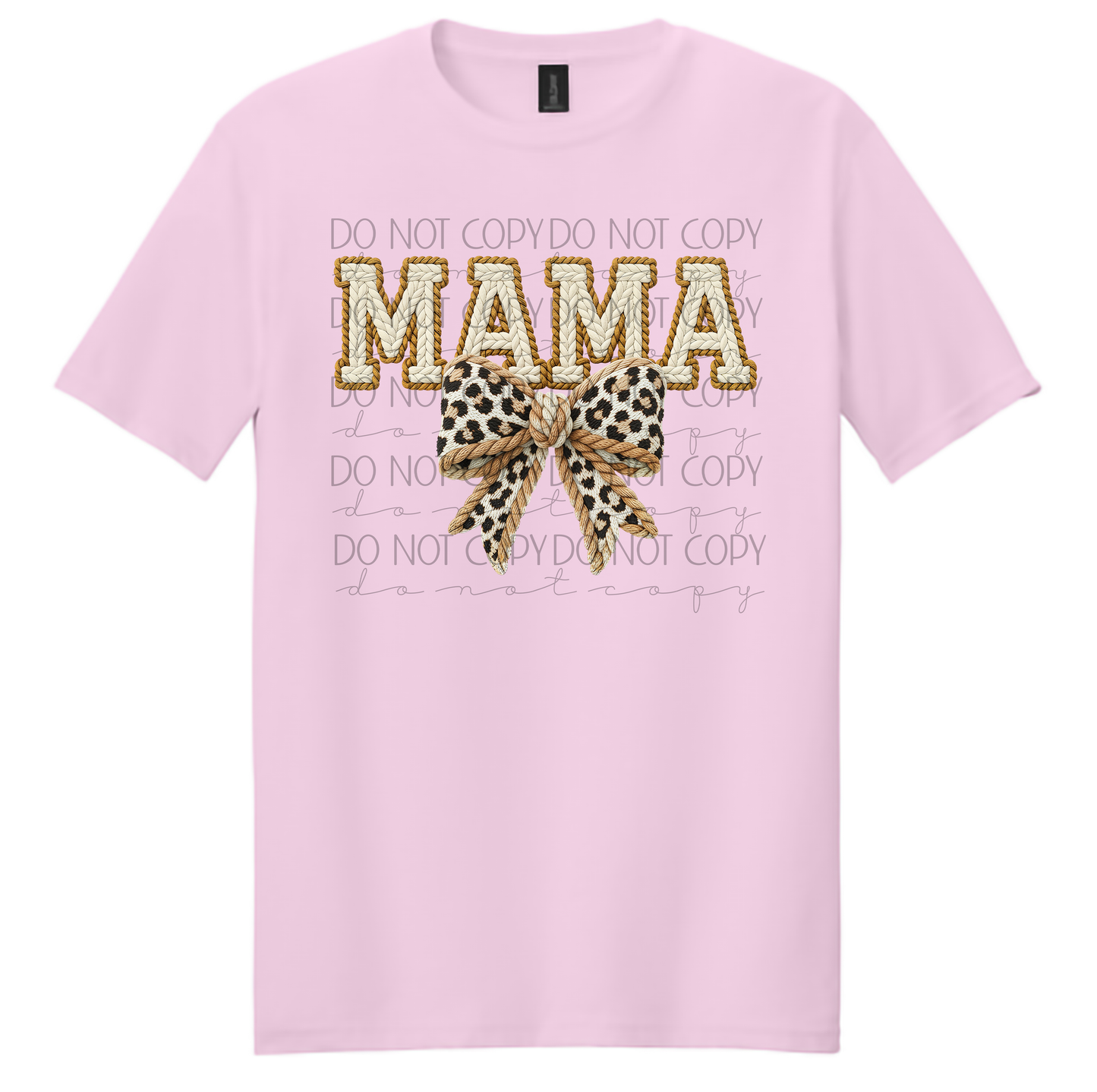 Crochet MAMA Bow Shirt