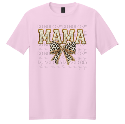 Crochet MAMA Bow Shirt