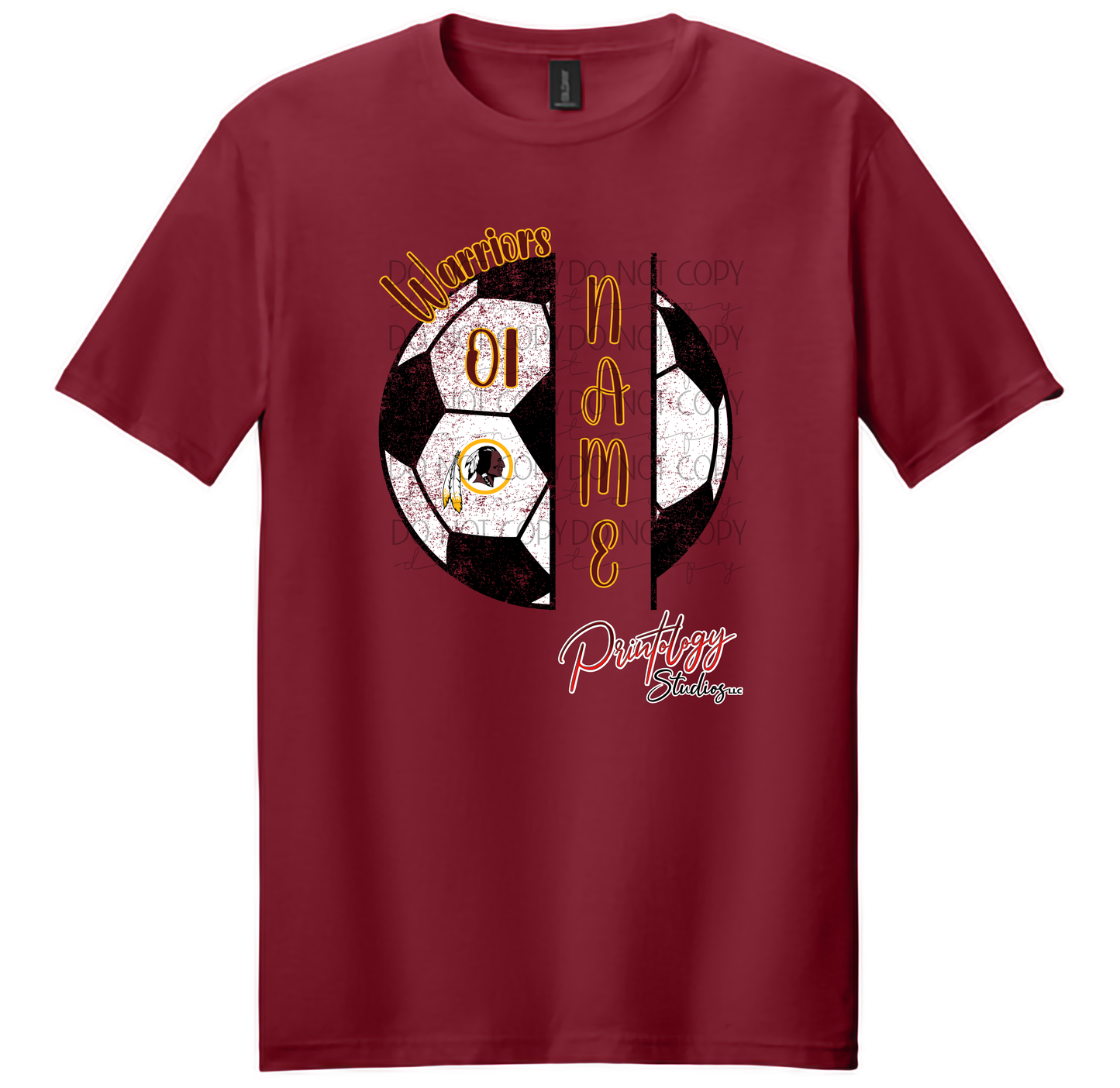 Personalized Warriors Soccer Tee