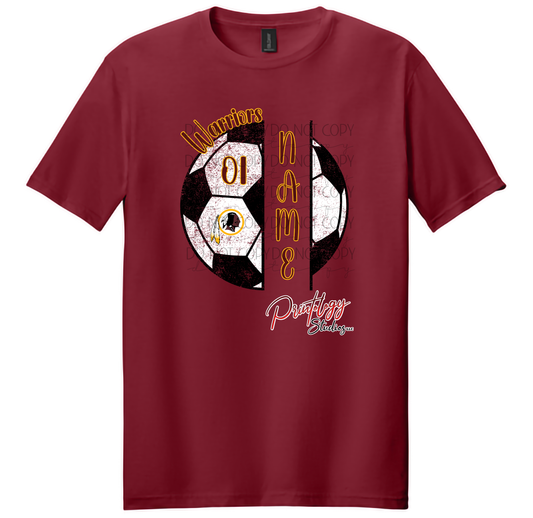 Personalized Warriors Soccer Tee