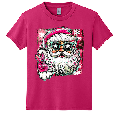 Youth Doodle Santa Christmas T-Shirt 🎅