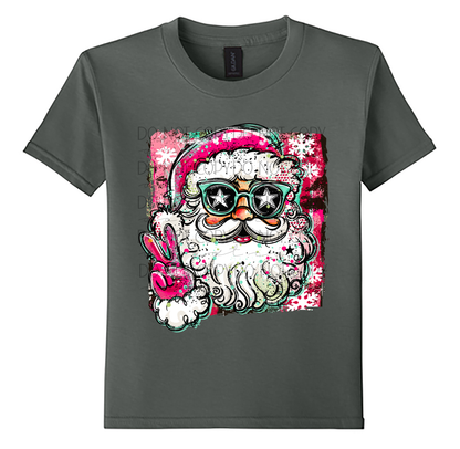 Youth Doodle Santa Christmas T-Shirt 🎅