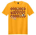 Warriors Glitter Look Checkered Tee