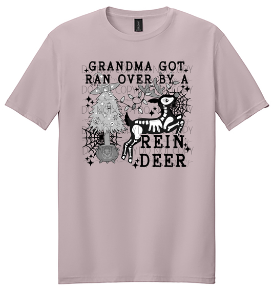 “Grandma Got Ran Over By a Reindeer” Gothic Christmas Tee