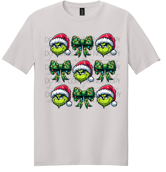 Grinch & Christmas Bow T-Shirt