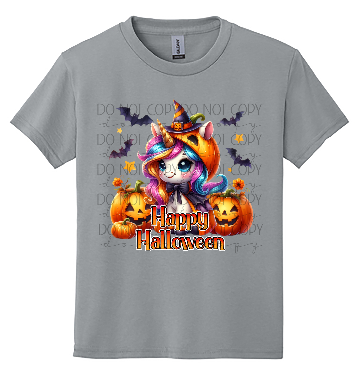 Youth “Happy Halloween” Unicorn T-Shirt