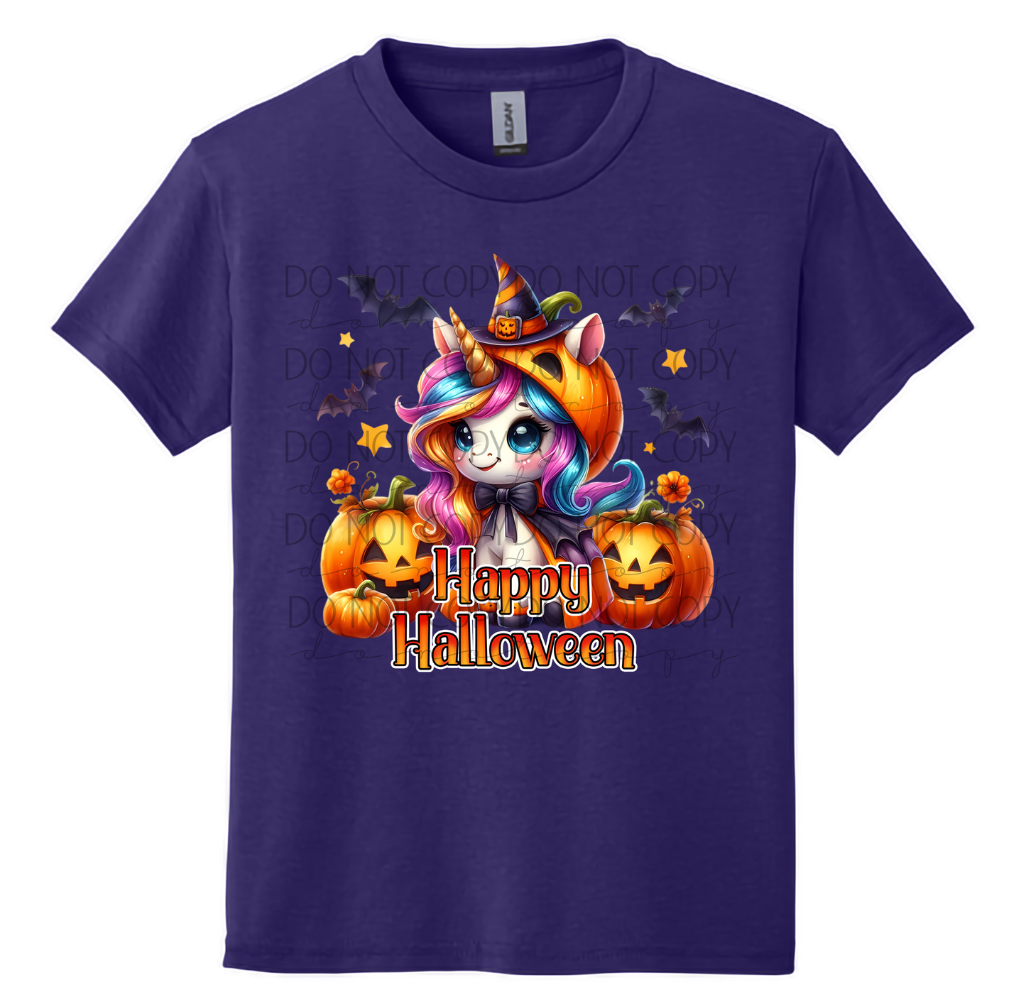 Youth “Happy Halloween” Unicorn T-Shirt