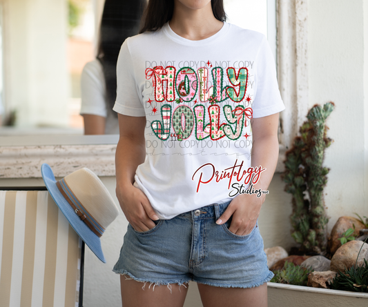 Holly Jolly – DTF Transfer