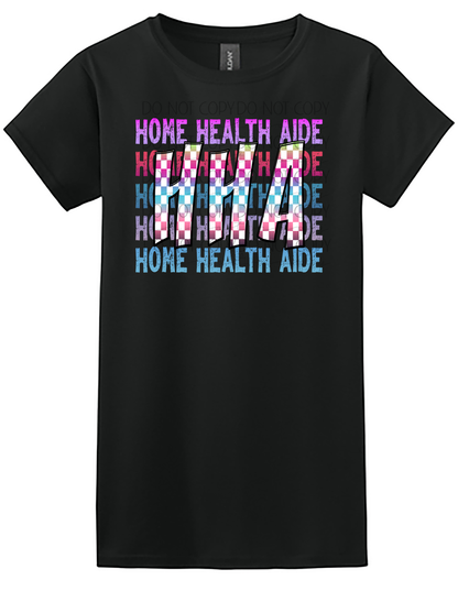 Colorful Home Health Aide Shirt